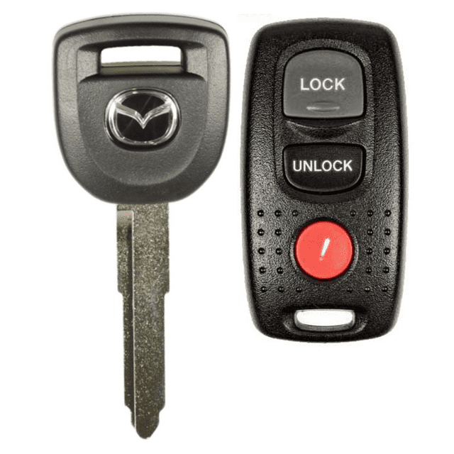 New Chipped Key + Remote Fob For Mazda 3 2004 2009 KPU41846 MZ24