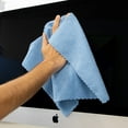 thumbnail image 4 of SmartRagsXL Microfiber 45 Gram Cleaning Cloths, 16x16 Blue (1 Box of 50 Cloths), 4 of 4