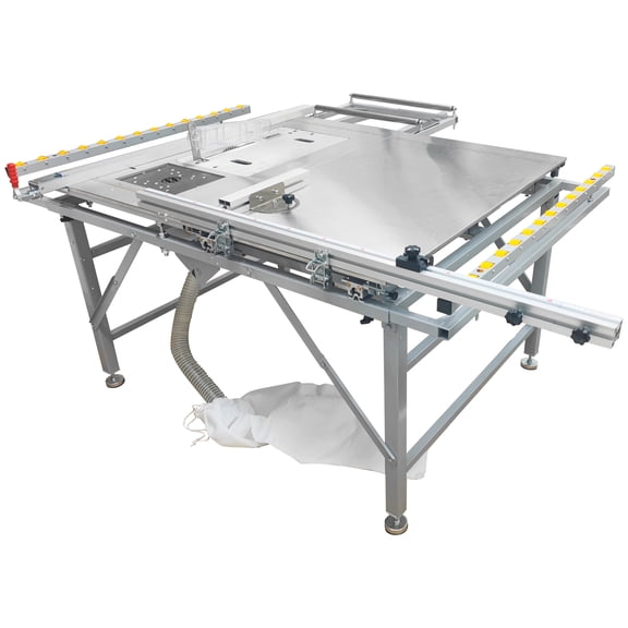 Dust-free Woodworking Saw Wood Cutting Machine Table Saw Bench with Anti-chip Saw Unit 220V