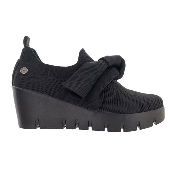 Bernie Mev Women's Venti Serenity Slip-on Sneakers with Wedge Heel and Bow Emebellishment