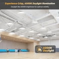 thumbnail image 2 of 6 Pack 300W UFO LED High Bay Light 45000LM 6000K Daylight Super Bright IP65 Waterproof Commercial Lighting with 5FT US Plug for Warehouse Garage Factory Barn Workshop, 2 of 9