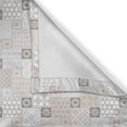 thumbnail image 6 of Ambesonne East Grommet Curtain, Oriental Checkered Motif, 50" x 54", Grey Tan Taupe, 6 of 6