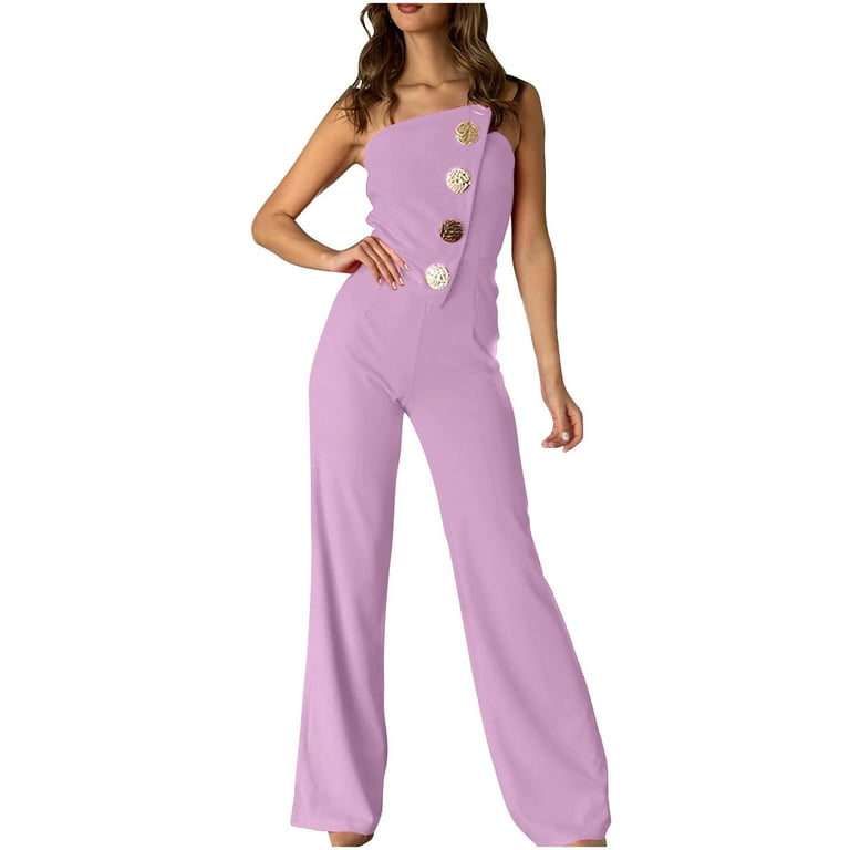 Sakmal Dressy Jumpsuits for Women Casual Wedding Guest Straight