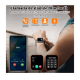 thumbnail image 2 of Reloj Inteligente Bluetooth Impermeable Cuadrado Negro, 2 of 5