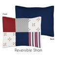thumbnail image 5 of Sweet Jojo Designs Baseball Patch Twin Bed Comforter Bedding Set, 5 of 6