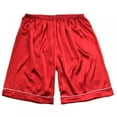 thumbnail image 6 of Men Silk Satin Boxer Shorts Sleep Bottoms Summer Pajama Pants Comfy Loose Fit, 6 of 7