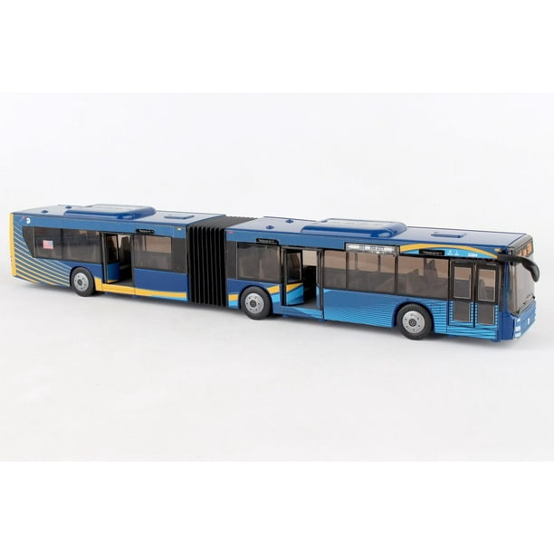 MTA Articulated Bus, Blue Daron RT8571 Diecast Model Toy Car