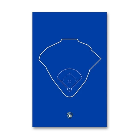 Milwaukee Brewers American Family Field 11'' x 17'' Ballpark Minimalist Art Print
