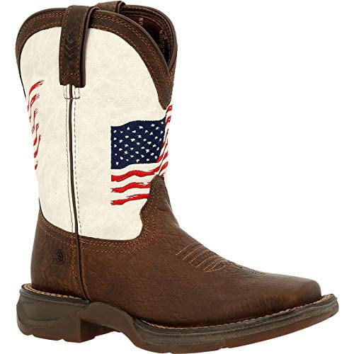 Durango Lil Little Kids Distressed Flag Western Boot