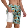 thumbnail image 3 of Picia Cute French Bulldog pattern Mens Swim Trunks with Compression Liner Stretch Beach Shorts Quick Dry with Zipper Pockets No-Chafing Board Shorts-Small, 3 of 9