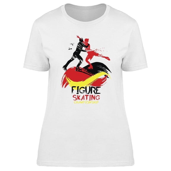 Figure Skate T-Shirt Women -Image by Shutterstock, Female 3X-Large