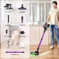 thumbnail image 4 of 55-70KPA 3-Speed Cordless Stick Vacuum | 45Min Runtime, Detachable Battery, LED Floor Brush | Lightweight Handheld for Pet Hair, Carpets, Floors, 4 of 15