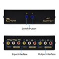 thumbnail image 5 of 2 Port Av Rca Switch 2 In 1 Out Composite Video L/r Switcher Selector Box For Dvd Player Snes N64 For Ps2/3 Gam, 5 of 5