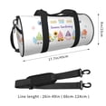 thumbnail image 2 of Fotbe Watercolor Gnome Garden Bolsa Deportiva de Lona Plegable con Estampado, Bolsa de Gimnasio con Bolsillo Seco/Húmedo, Bolsa de Viaje Ultraligera de Gran Capacidad, 2 of 6