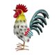 thumbnail image 5 of Figura de gallo de metal, escultura animal creativa en 3D, resistente a la intemperie, decorativa, de hierro. Estilo F, 5 of 8