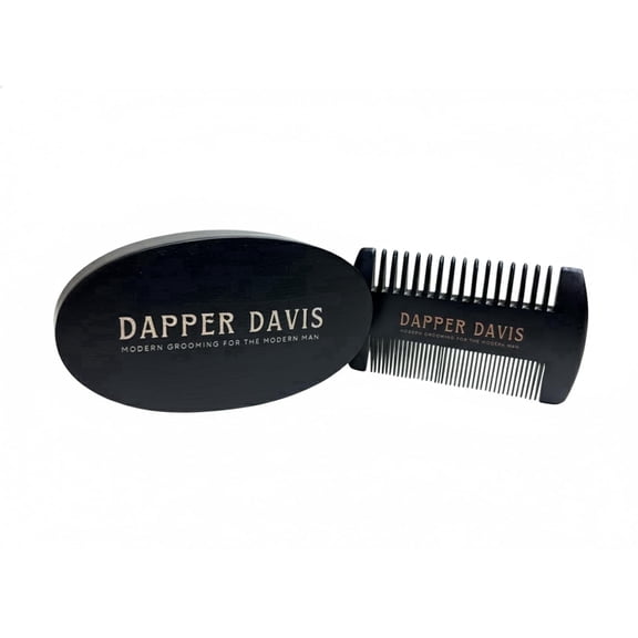 Wooden Beard Brush with Boar Bristles & Pear Wood Comb Set - Dapper Davis