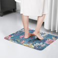 thumbnail image 4 of Pioneer Flower Floral Print Flannel Non Slip Door Rugs,Washable Door Mats Indoor,Decorative Door Mats,Dirt-Resistant and Absorbent Doormat for Entrance,Bedroom,Kitchen,Bathroom,23.5"x16", 4 of 5