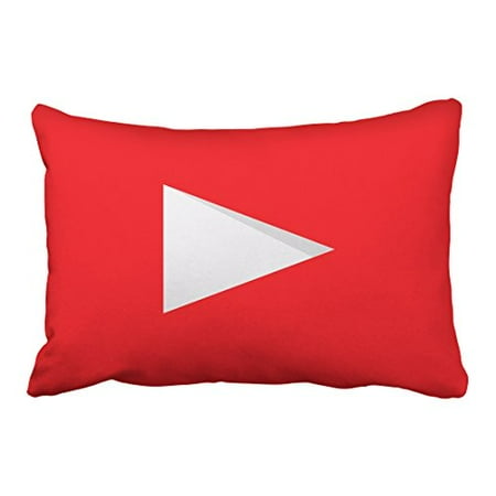 WinHome Decorative pillow cover case social media logo throw pillow cover pillowcase Zippered ...