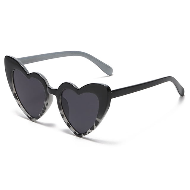 Gafas de sol grandes de la moda de la calle de las gafas de sol del marco del corazón del melocotón, hechas de PC