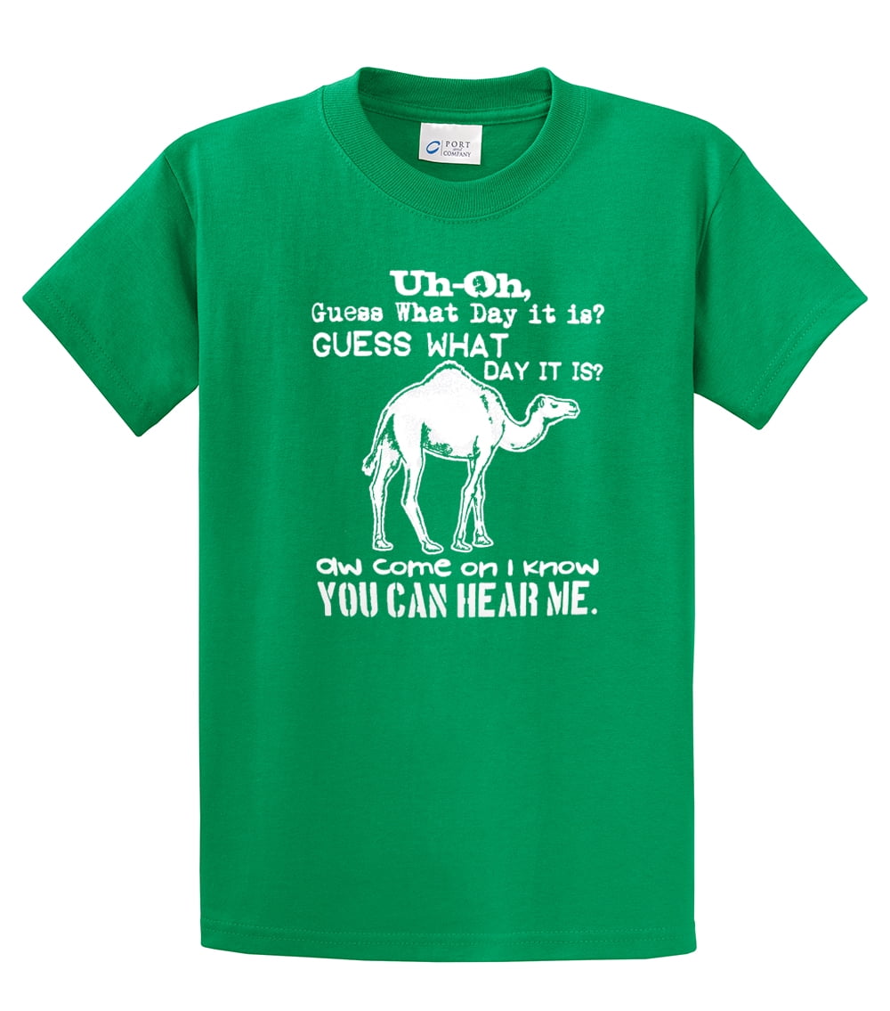 Funny Camel Youth Tee Shirt Guess What Day It is Hump Day Military Yl - Afbeelding 27 van 58