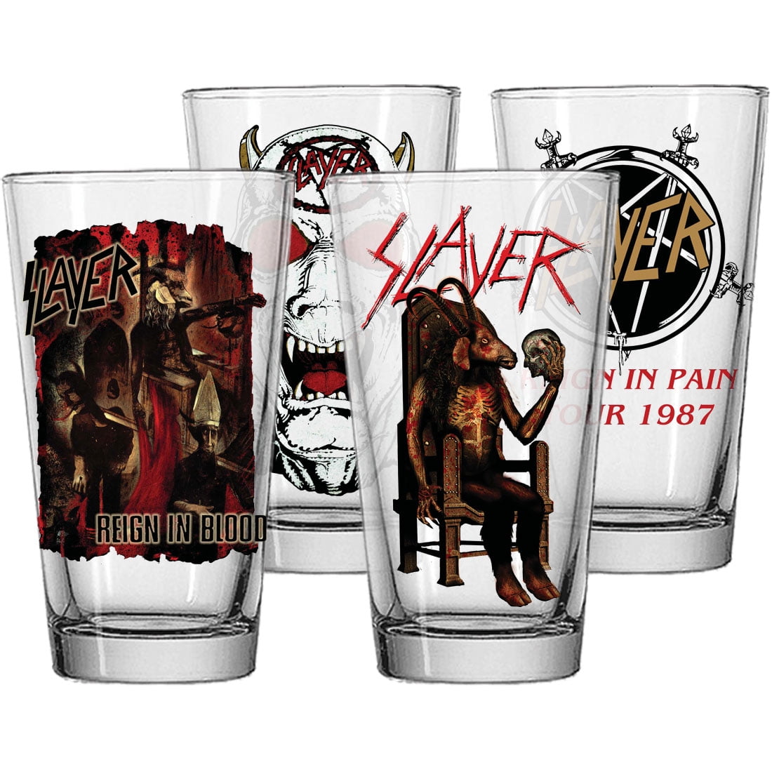 SLAYER REIGN IN BLOOD boxed beer glass New 