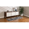 thumbnail image 4 of Unique Loom Oasis Collection Area Rug - Breeze (2' x 6' Runner Gray/Ivory), 4 of 9