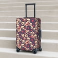 thumbnail image 6 of Hirioo Skull rock music record for Elasticity Suitcase Cover (No luggage Included) Durable Luggage Protector Fits 18-32 Inch Luggage-Small, 6 of 7