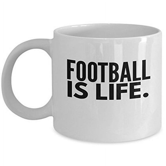 Football 11 oz Coffee Mug - Sports Gift for Fans White Ceramic