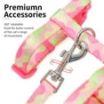 thumbnail image 2 of azuza Cat Harness and Leash Set for Safe Walking and Travel, Cat Harness Escape Proof Lightweight Size Adjustable Soft Material for Small Large Cats, Pink Camo, 2 of 5