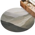 thumbnail image 2 of Round Rugs 3Ft, Mountain Round Area Rug Washable Indoor Throw Carpet, Vintage Abstract Nature Landscape Simple Boho Small Non Slip Circle Rug for Bedroom Living Room Home Decor Aesthetic, 2 of 8