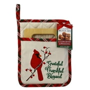 Sebastian Gourmet Cardinal Potholder with Cutting Board and Muffin Mix Set, 10 oz, 1ct
