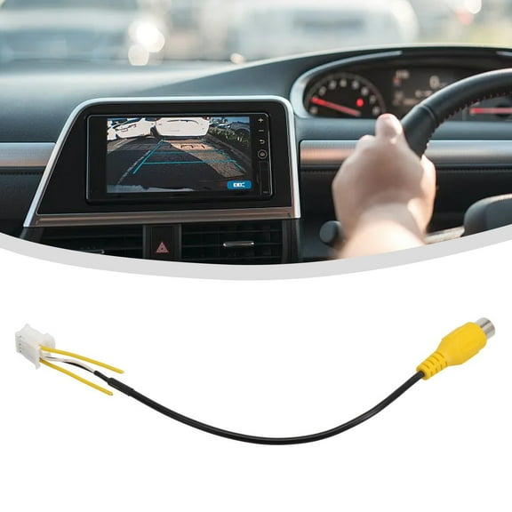 10Pin Rear View Backup Camera Cable Adaptor RCA for Car Stereo Radio DVD