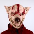 thumbnail image 1 of Máscaras de miedo para Halloween, disfraces de fiesta, máscara de cabeza de cerdo de terror, accesorios para disfraz de cosplay de animales, máscara de látex, 1 of 5