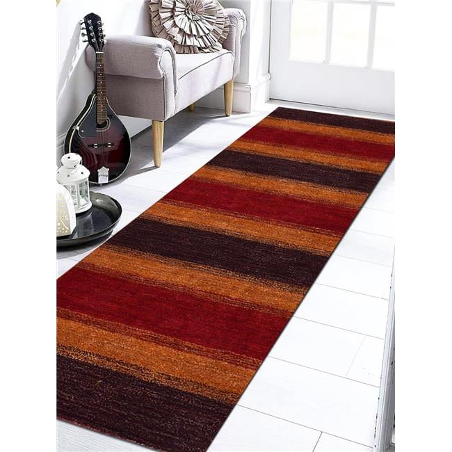 Rugsotic Carpets USLS0204L0412G24 2 ft. 6 in. x 8 ft. Hand Knotted