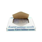 Crosstex L0CP Dental Headrest Covers Plastic Clear 9.5 X 11 250/Box