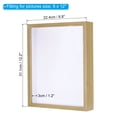 thumbnail image 2 of Unique Bargains 8x12 Shadow Box Frame Wooden Dried Flower Photo Frame Floating Photo Frame Natural Color, 2 of 7