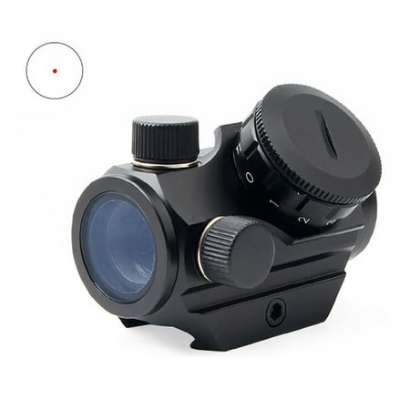 AngelCity Outdoor Hunting Red Dot Sight Scope,Portable Battery Operated Powered Metal Multi Coated Lens Anti-Fog Hunting Sight