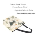thumbnail image 3 of FORMRS Womens Canvas Tote Bag with Zipper Inner Pocket Shoulder Handbag, Cowboy Pattern, 3 of 7