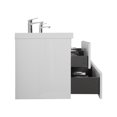 thumbnail image 6 of Modern 72" Wall-Mounted Bathroom Vanity in Glossy White with Double Resin Top Basins, 6 of 7