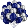 thumbnail image 1 of Globos de fiesta YMSZ azules y plateados, 67 unidades, 30 cm, para fiesta, 1 of 7