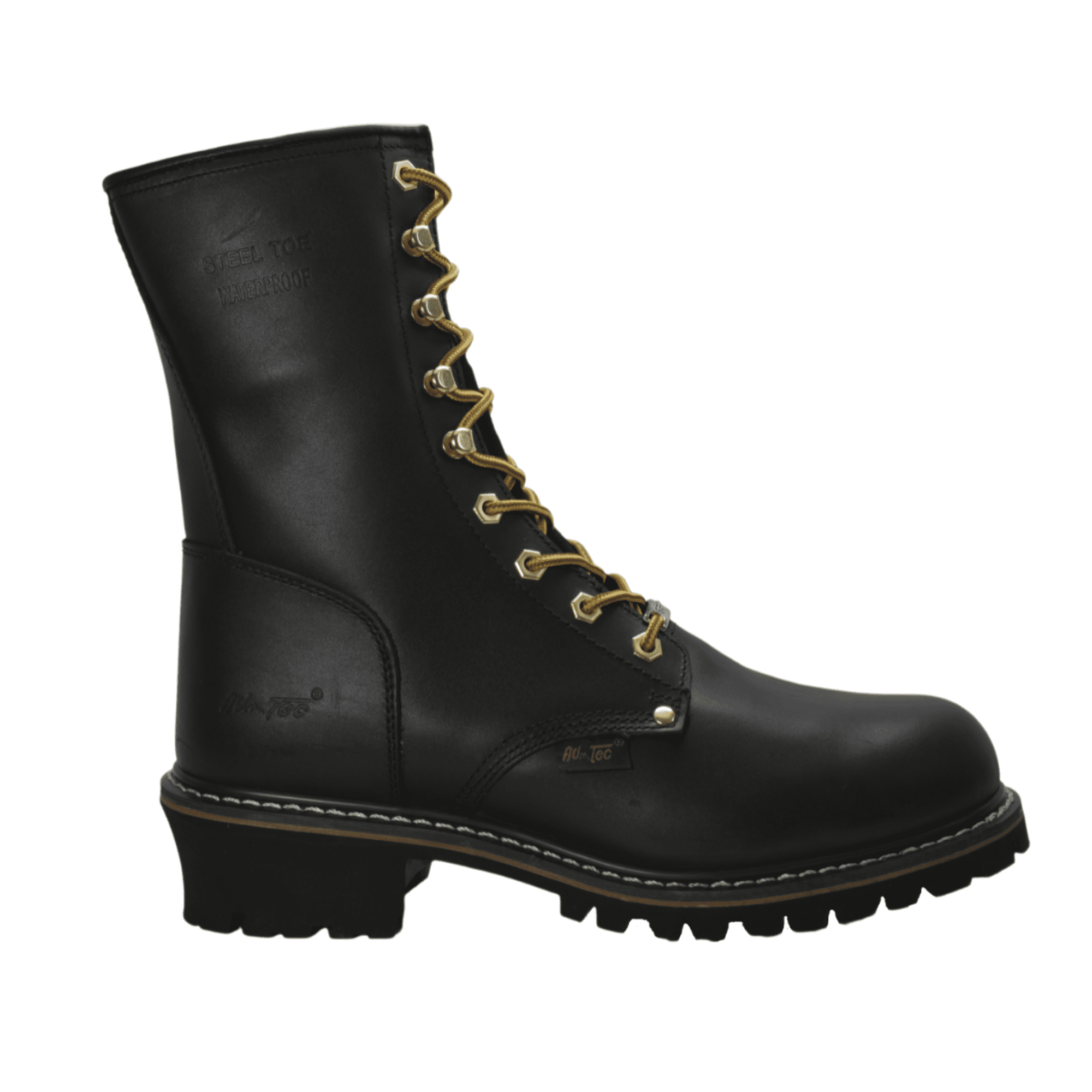 Men 9" Logger Boots Steel Toe Waterproof