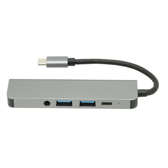 USB C Hub, 5Gbps Transmission Type C To Audio PD USB Port Expander For Keyboard For Mouse