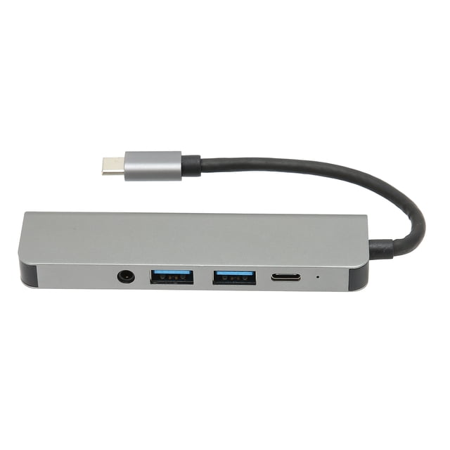 USB C Hub, ABS Aluminum Alloy 5 In 1 Port Expander Widely Used USB Port Expander For Mouse For Keyboard