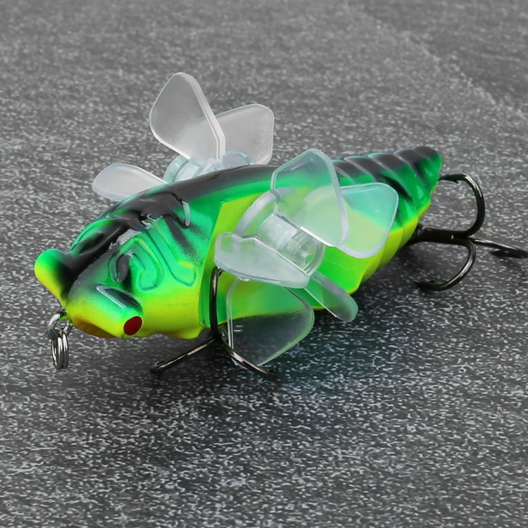 Fish Lures, ABS Plastic 7.5x4x3cm Artificial Lure, Bionic Cicada Shape For  Sea/ Water Fishing Lover Luring Fish Y238-1,Y238-2,Y238-3,Y238-4,Y238-5 