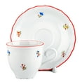 thumbnail image 2 of Porcelain Cup for Mocha Cappuccino Tea and Coffee Waltz of the Flowers Porcelain Tea Cup and Saucer Set Floral Tea Cup with Matching Saucer, 2 of 9