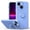 Lightpurple, variant on For iPhone 13 Mini Case, Slim Silicone | 360° Ring Holder Kickstand | Support Car Mount | Soft Gel Rubber Hybrid Bumper For iPhone 13 Mini Phone Cover for Girls Women,Lightcyan