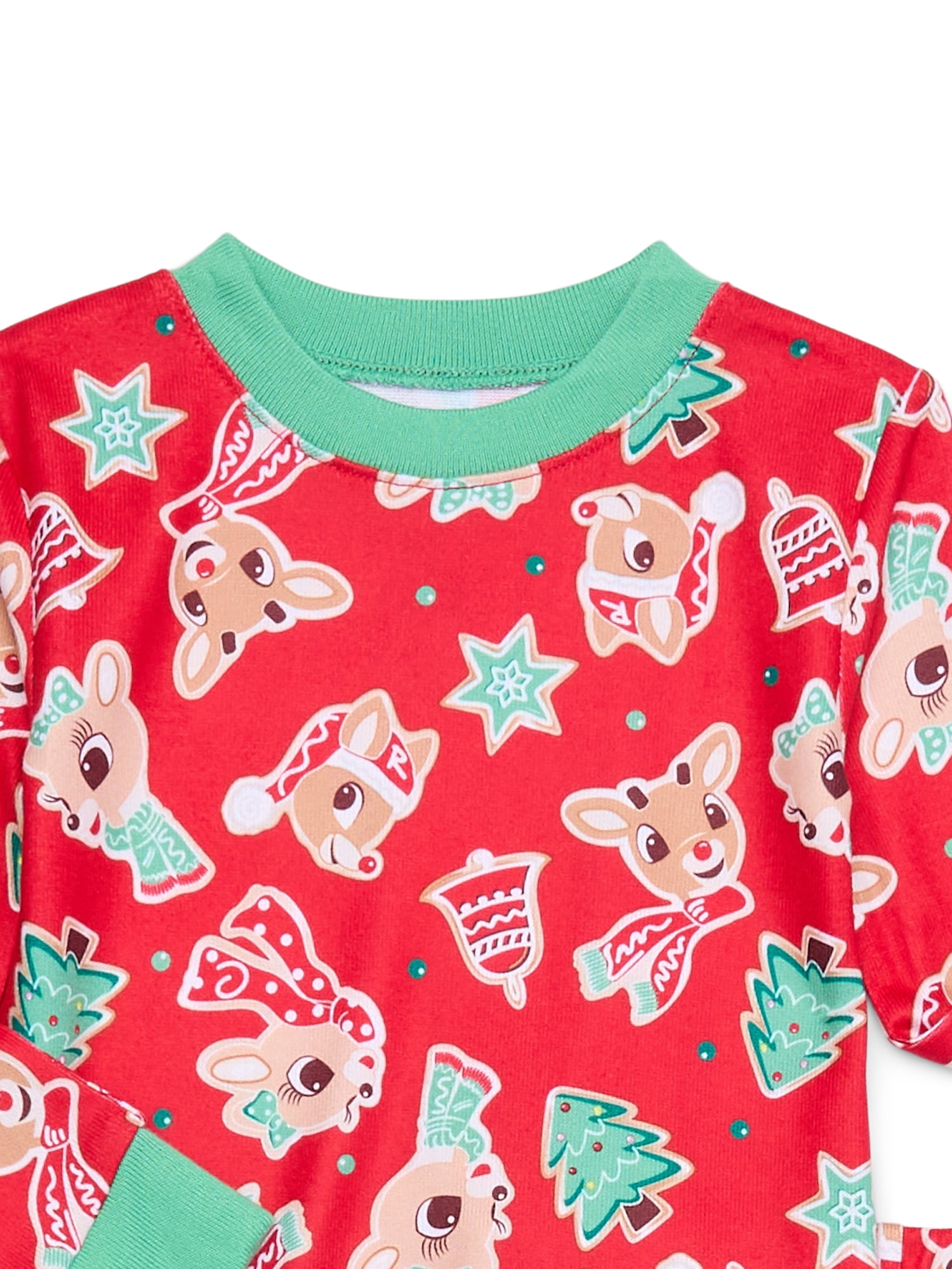 Character Toddler Christmas Snug Fit Top and Pants, 2-Piece Pajama Set, Sizes 12M-5T