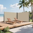 thumbnail image 2 of 276" x 71''Retractable Side Awning, Waterproof & UV-Resistant, Privacy Screen Divider Roll Up Balcony(Beige), 2 of 6