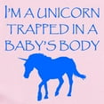 thumbnail image 2 of CafePress - Unicorn Trapped In A Babys Body Body Suit - Baby Light Bodysuit, Size Newborn - 24 Months, 2 of 4