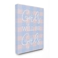 thumbnail image 2 of The Stupell Home Decor Collection Girls Will Be Girls Plaid Wall Art, 2 of 5